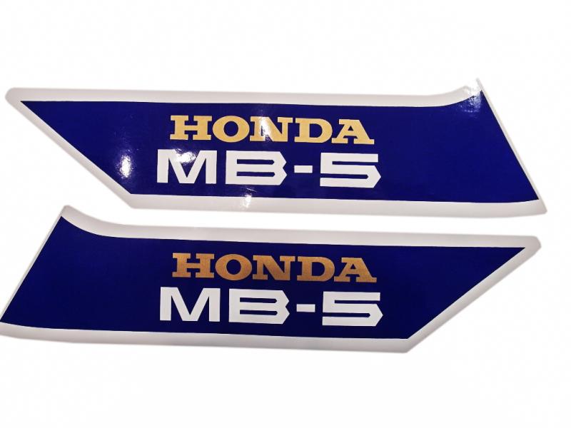 Tankdekaler Honda MB5 -1984 blå/vit/guld