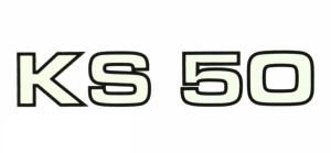 Sidokåpsdekal Zundapp KS50 529 vit/svart