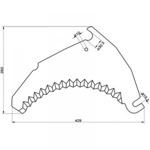 Supersnittvagn kniv bergman B 02 0777