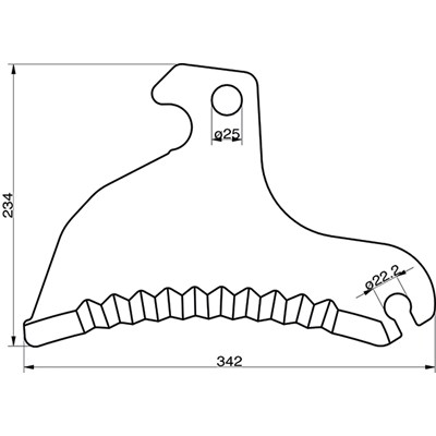 Supersnittvagn kniv claas 960.328.2