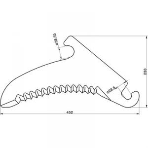 Supersnittvagn kniv claas 971.303.0