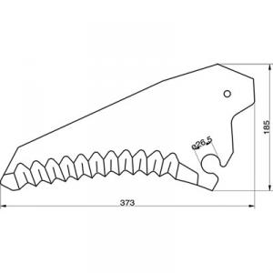 Supersnittvagn kniv krone 347.216.7