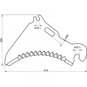 Supersnittvagn kniv mengele 01.129.690