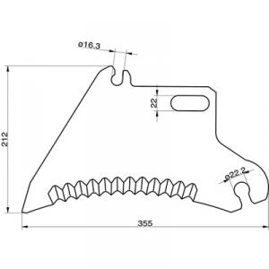 Supersnittvagn kniv mengele 02.101.415