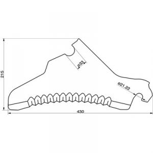 Supersnittvagn kniv pöttinger 434.126.001