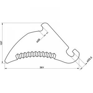 Rundbal kniv claas 823.422.1