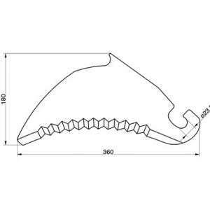 Rundbal kniv claas 837-779-0