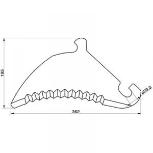 Rundbal kniv claas 841.599.1