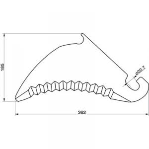 Rundbal kniv claas 851.022.0