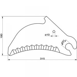 Runbal kniv New holland 84056505