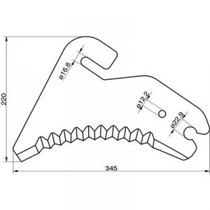 Rundbal kniv welger 0982.21.04.00