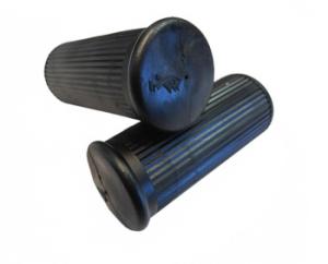 Fotpinnegummi Zundapp 18mm 1 par med logga