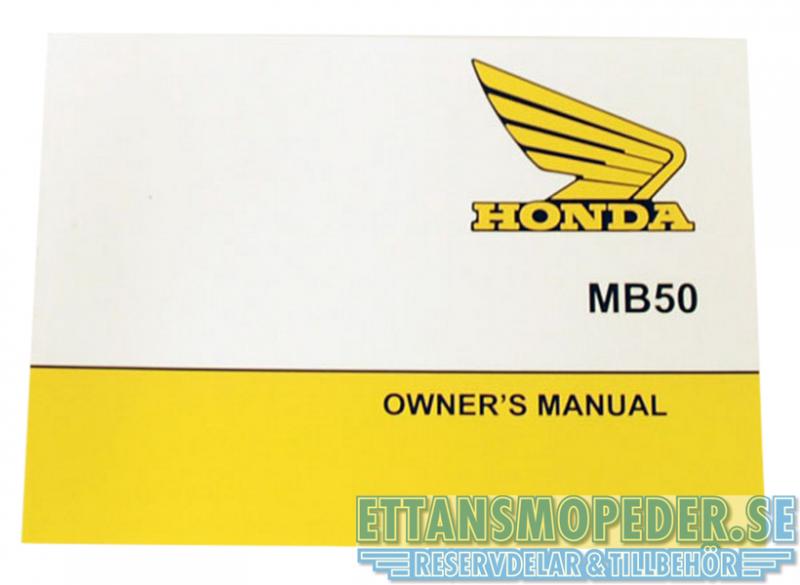 Instruktionsbok Honda MB50