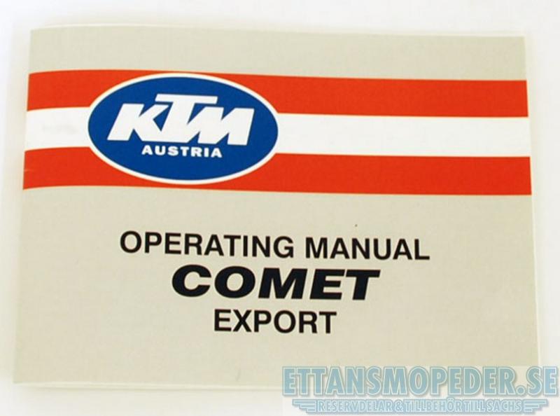 Instruktionsbok KTM Comet