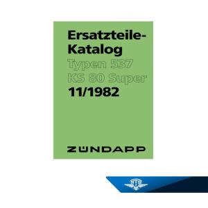 Reservdelskatalog Zündapp 537