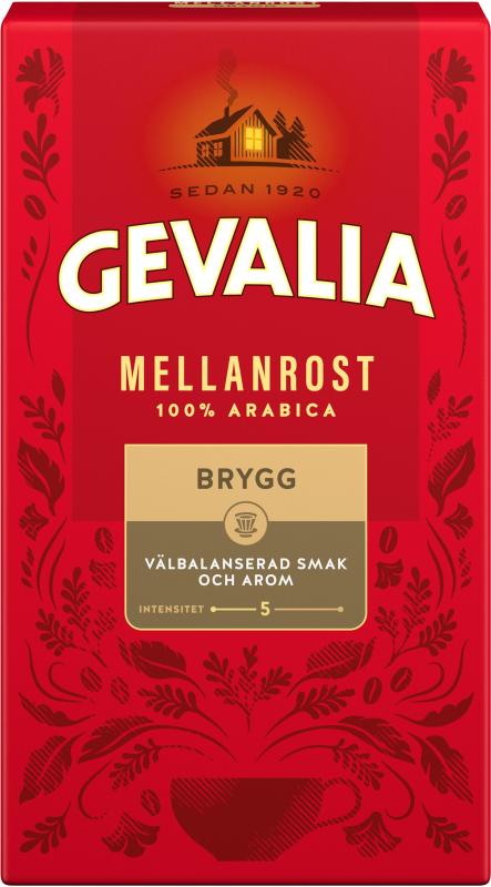 Gevalia brygg mellanrost 450gr 12st