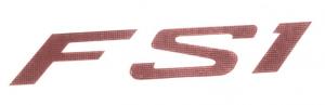 Dekal Yamaha FS1 röd 70x12mm