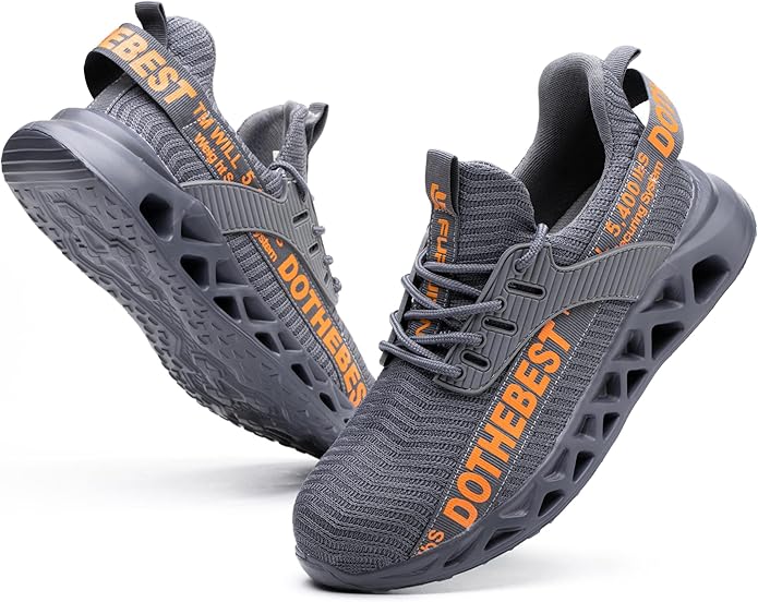 Arbetsskor sneakermodell Dothebest grå