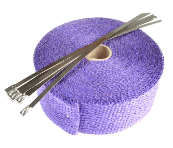 Avgasbandage lila 10 meter Universal