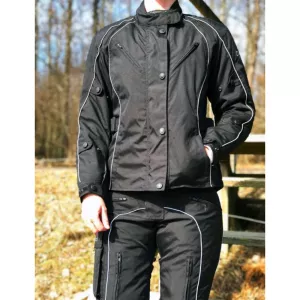 MC-Allvädersjacka Svart -dam