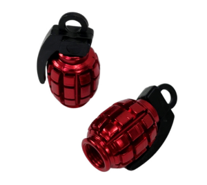 Ventilhattar handgranat röda 1 par