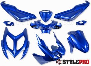 Kåpset Blå metallic Yamaha Aerox 9 delar 2013-2015