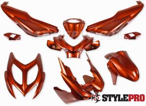 Kåpset Orange metallic Yamaha Aerox 9 delar 2013-2015