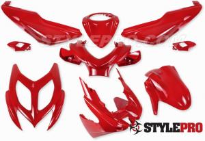 Kåpset Ferrari röd Yamaha Aerox 9 delar 2013-2015