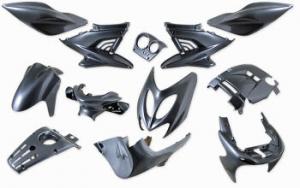 Kåpset Mörkgrå Metallic Yamaha Aerox 12 delar 1999-2012