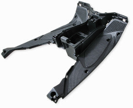 Fotplatta Svart Yamaha Aerox 1999-2012