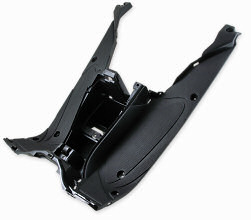 Fotplatta Svart Yamaha Aerox 1999-2012