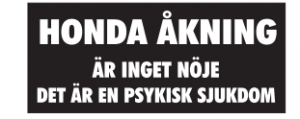 Dekal Honda åkning