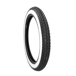 Däck 2.75 - 17 " Vit sida TT Road (21x2.75)