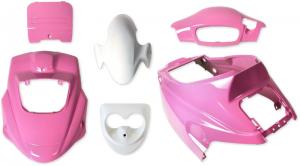 Kåpset Rosa/Vit PGO Bigmax mfl. 12"