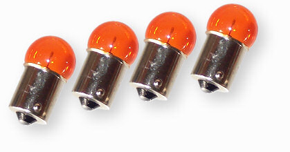 Blinkerslampor Orange 4 st BA15S 12v10w Universal