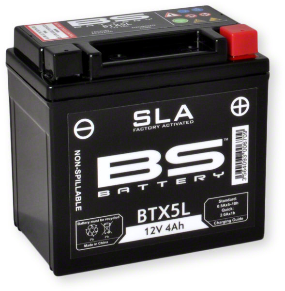 Batteri BS SLA BTX5L 4 amp
