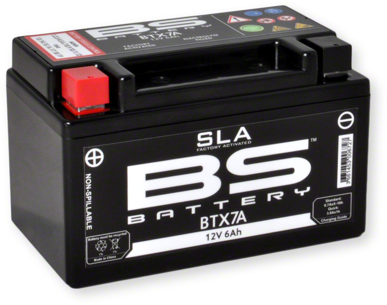 Batteri BS SLA BTX7A 6 amp