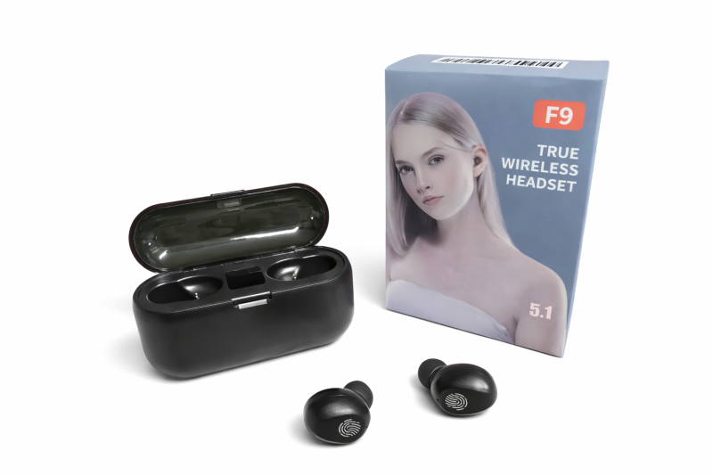 Trådlösa hörlurar F9 Bluetooth 5:1