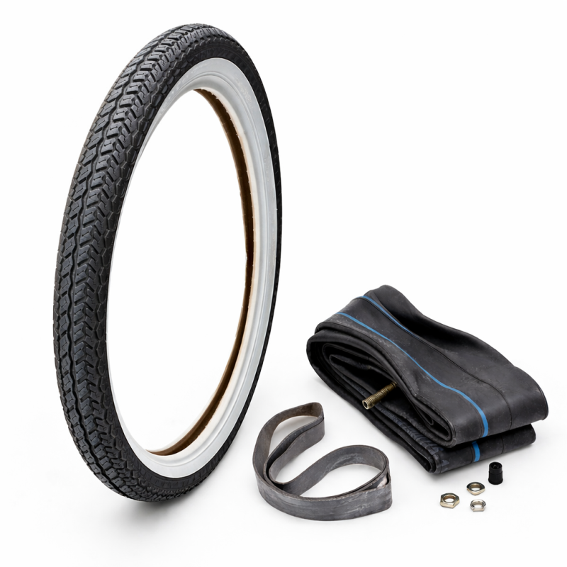 Däckkit 2.25 - 19 " vit sida TT Road (23x2.25)