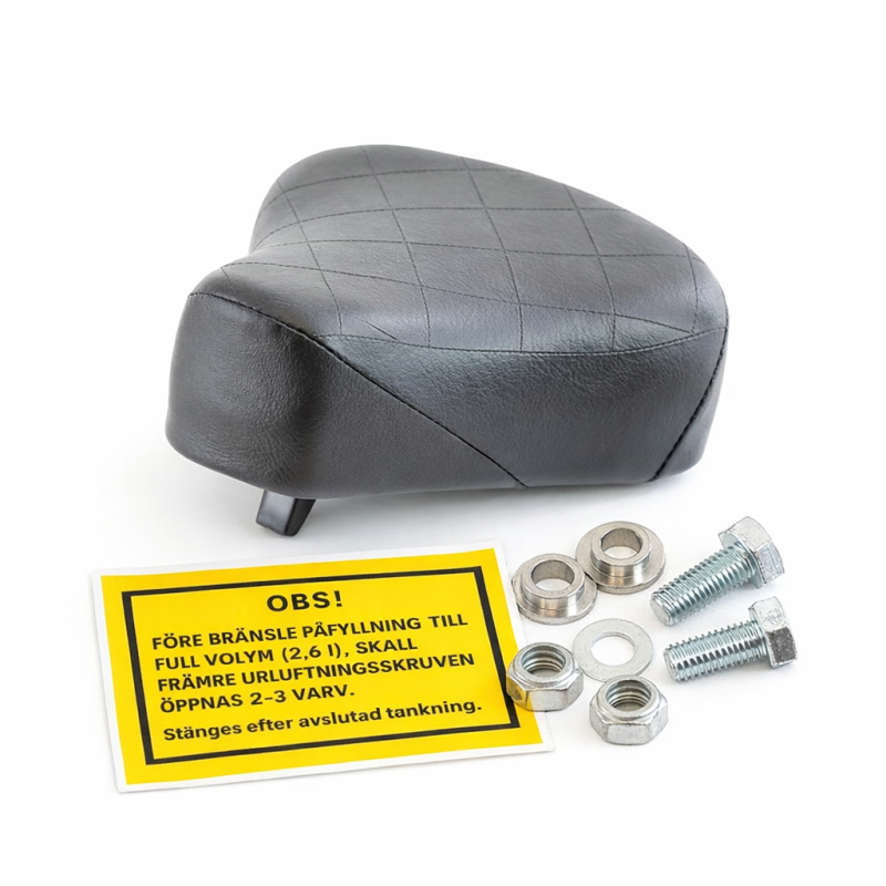 Sadel Crescent Compact mfl. inkl dekal & bultar