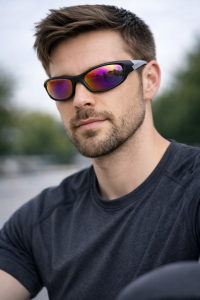 Solglasögon svarta (spegel lins) nr.31