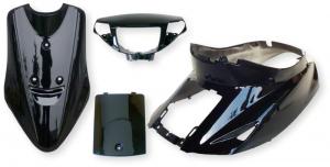 Kåpset Svartmetallic Yamaha Jog 4 delar