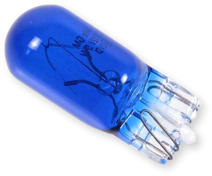 Glödlampa glas Blå 12V5W
