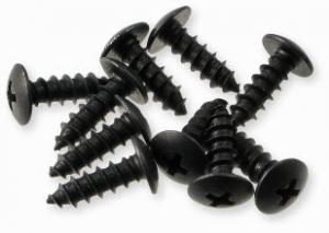 Kåpskruvar svarta 4x12mm 10 st