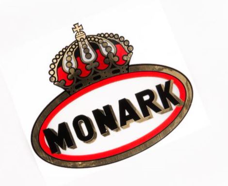 Dekal Monark 90mm Guld/vit