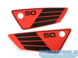 Kåpdekalsats Yamaha FS1 röd/svart 80-81