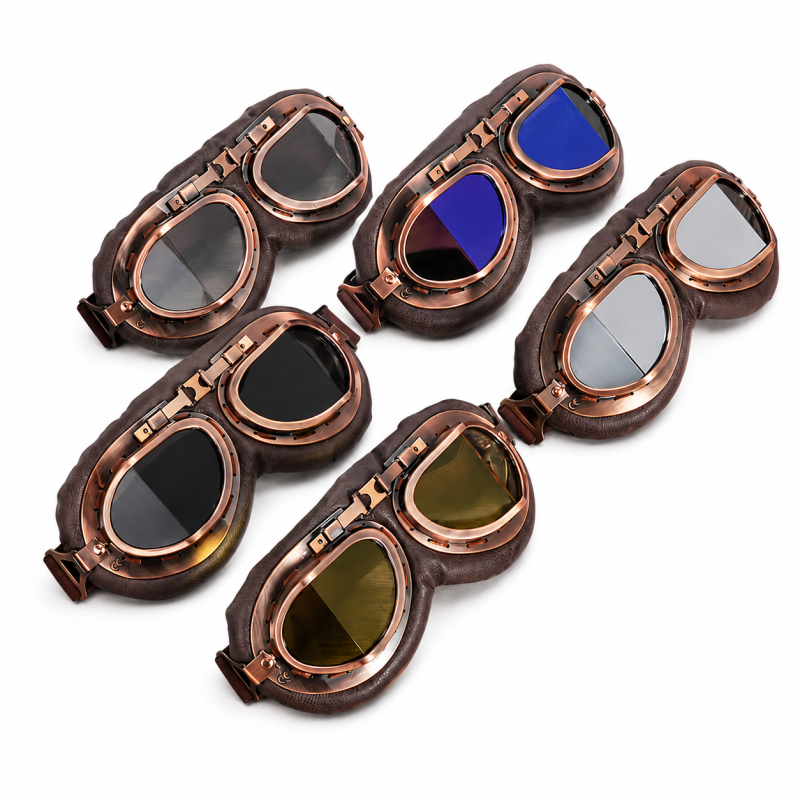 Goggles silver glas vintage