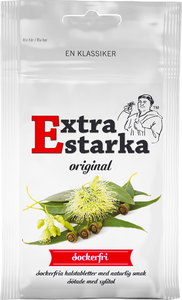Halstabletter Extra starka orginal sockerfri 80 gram