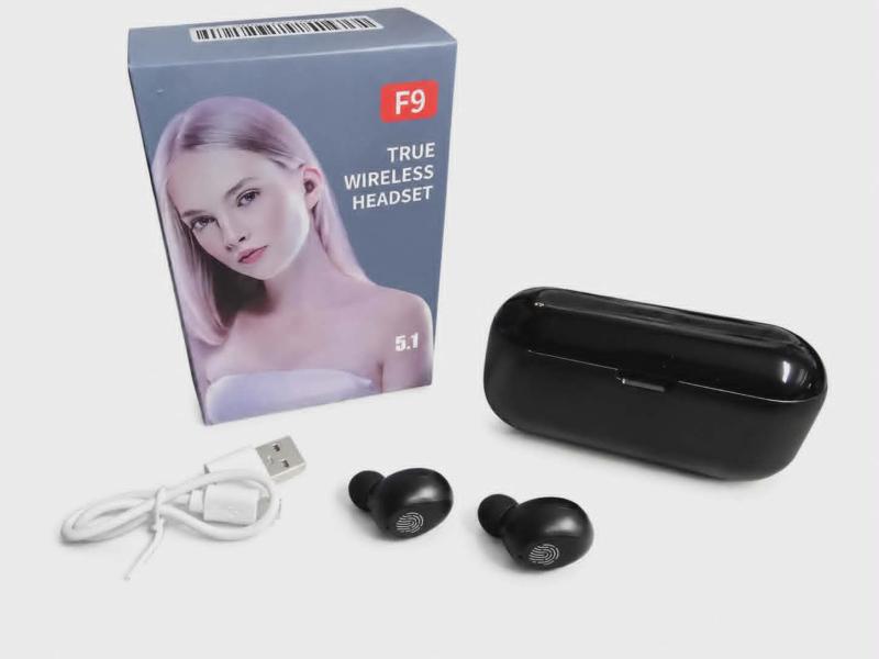 Trådlösa hörlurar F9 Bluetooth 5:1