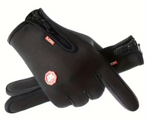 Handskar vatten/vindtäta Svarta Large 1 par